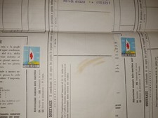  Red Cross Lire 10 Stamp Italy 1959 Payment Folders 