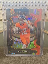 2025 Panini Select - Concourse RJ Harvey #10 Black & Red Shock Prizm (RC)