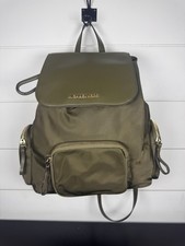 Michael Kors  Abbey Cargo Drawstring Backpack Bag Olive Green Nylon