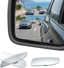 Xlarge Blind Spot Mirror 2 Pack 3.7    2.5    HD Frameless Convex Glass for Wide A