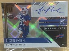 2018 Panini Unparalleled Rookie Signatures Austin Proehl #274 BILLS Auto RC