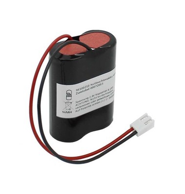 Notleuchtenakku NiMH 2,4V 4,2Ah F1x2 7/5 Sub-C mit Kabel und Stecker ersetzt Zum