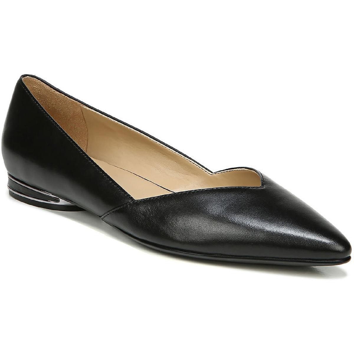 Женские туфли Naturalizer Havana из черной кожи на плоской подошве шириной 12 см (C, D, W) BHFO 0189