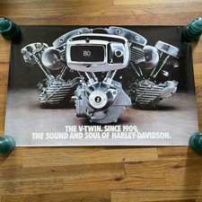 VTG 1979 Harley Davidson V-twin Dealership Poster SHOVELHEAD INSANELY RARE 36X24