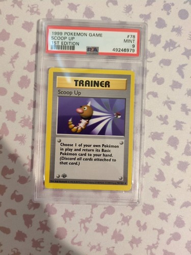 Pokemon Scoop Up 1st Edition Shadowless Base Set Rare 78/102 PSA 9 MINT - Picture 3 of 5