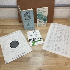 Vintage (1950s-1970s) NRA Booklets and Official Shooting Range Target Sheets