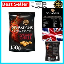 Walkers Vegetarian Thai Sweet Chilli Coated Peanuts 150g - Perfect for Sharing