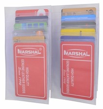Set of 2 Plastic Wallet Inserts for Checkbook and Long Wallets 6 Page MADE IN US