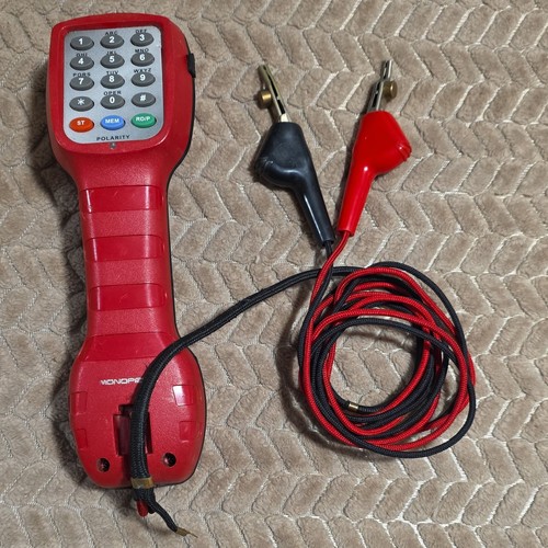Monoprice Lineman's Butt Set Two-Way Handset w/ ABN Clips Polarity