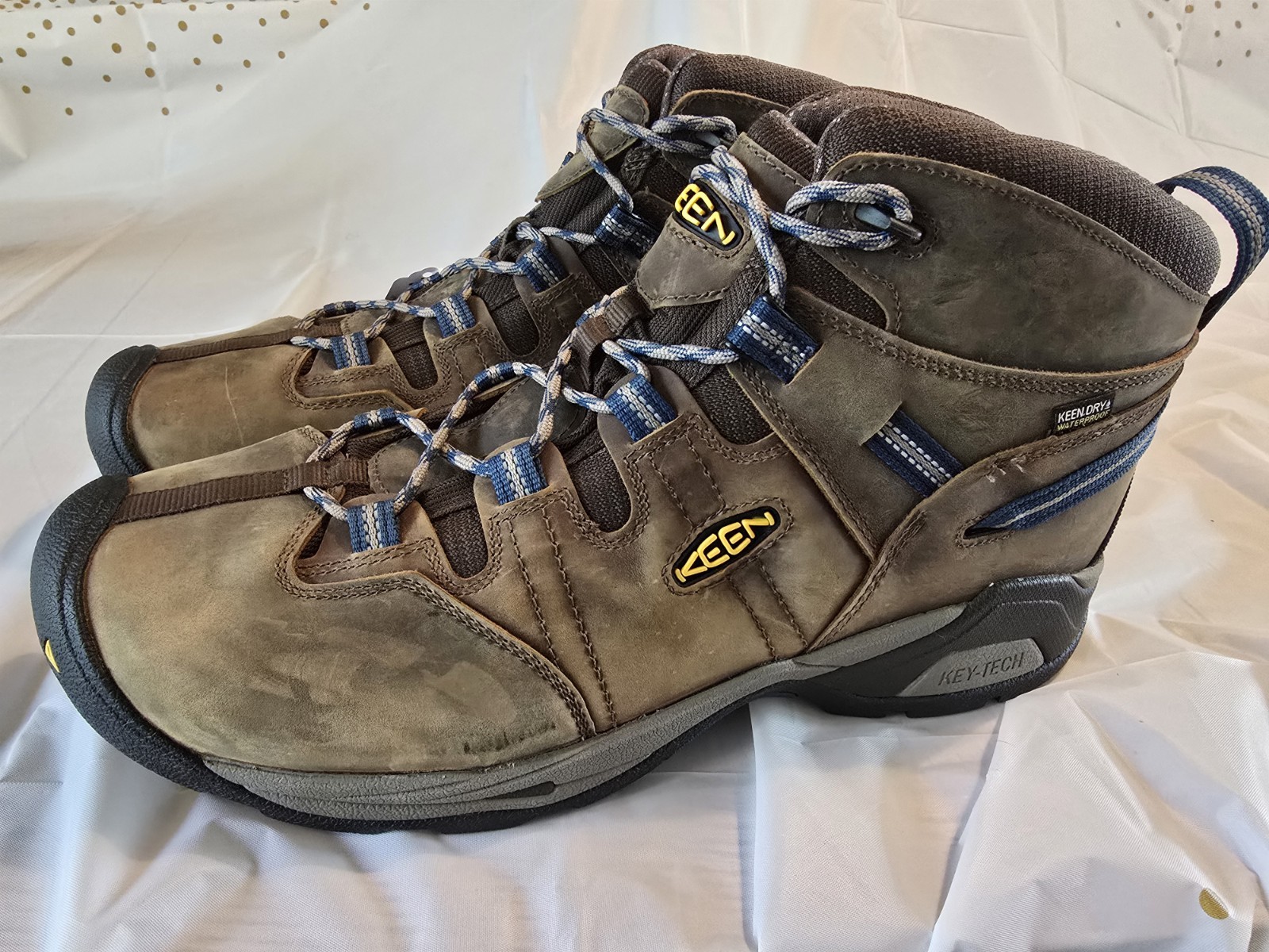 Stivali da lavoro KEEN uomo taglio medio Detroit XT punta acciaio 1020086D marrone taglia 15EE