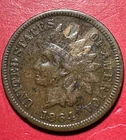 1864L US Indian Head Cent! "L" Shows! Pointed Bust! VF Details! Old US Coin!