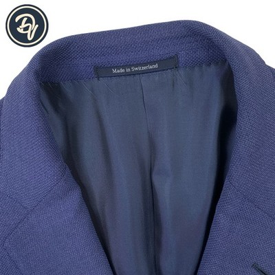 Mens 44 L  Ermenegildo Zegna '' Cool Effect  '' Mid Blue Soft Knit Wool Blazer