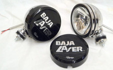 Chrome 6 Baja Kc Style Off Road Lights 100w Truck Jeep Utv Black Covers 4x4