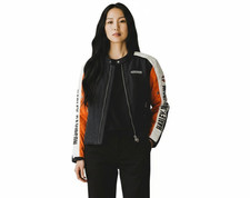 Harley-Davidson Women&rsquo;s Jacket Large Mesh Lined Armor Pockets Zip Up