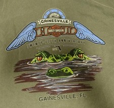Harley Davidson Gator Harley 25th Anniversary T-shirt Gainesville FL 3XL