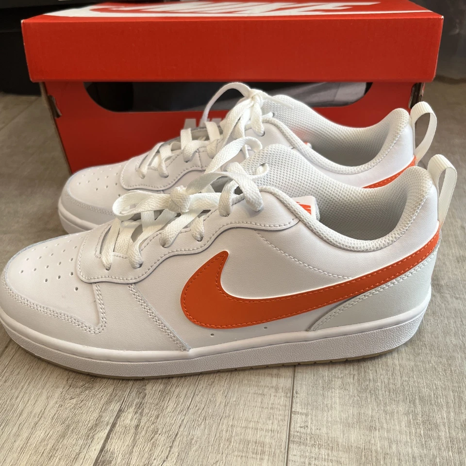 Zapatos para mujer Nike Court Borough Low Premium 861533101 8,5 W 7 años naranja Swoosh Foto 3 de 4