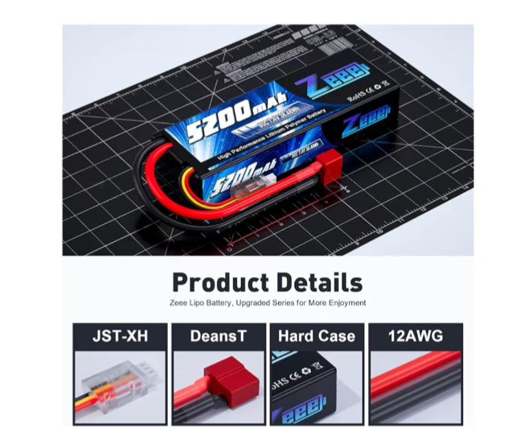 2pk Zeee Power 11.1V 80C 5200mAh 57.72wh Batteries for RC NEW OPEN BOX - Image 4 of 4