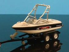 MasterCraft X-Star Wakeboard/Ski Boat w/Tandem Trailer 1/64 Scale Limited Edit Z