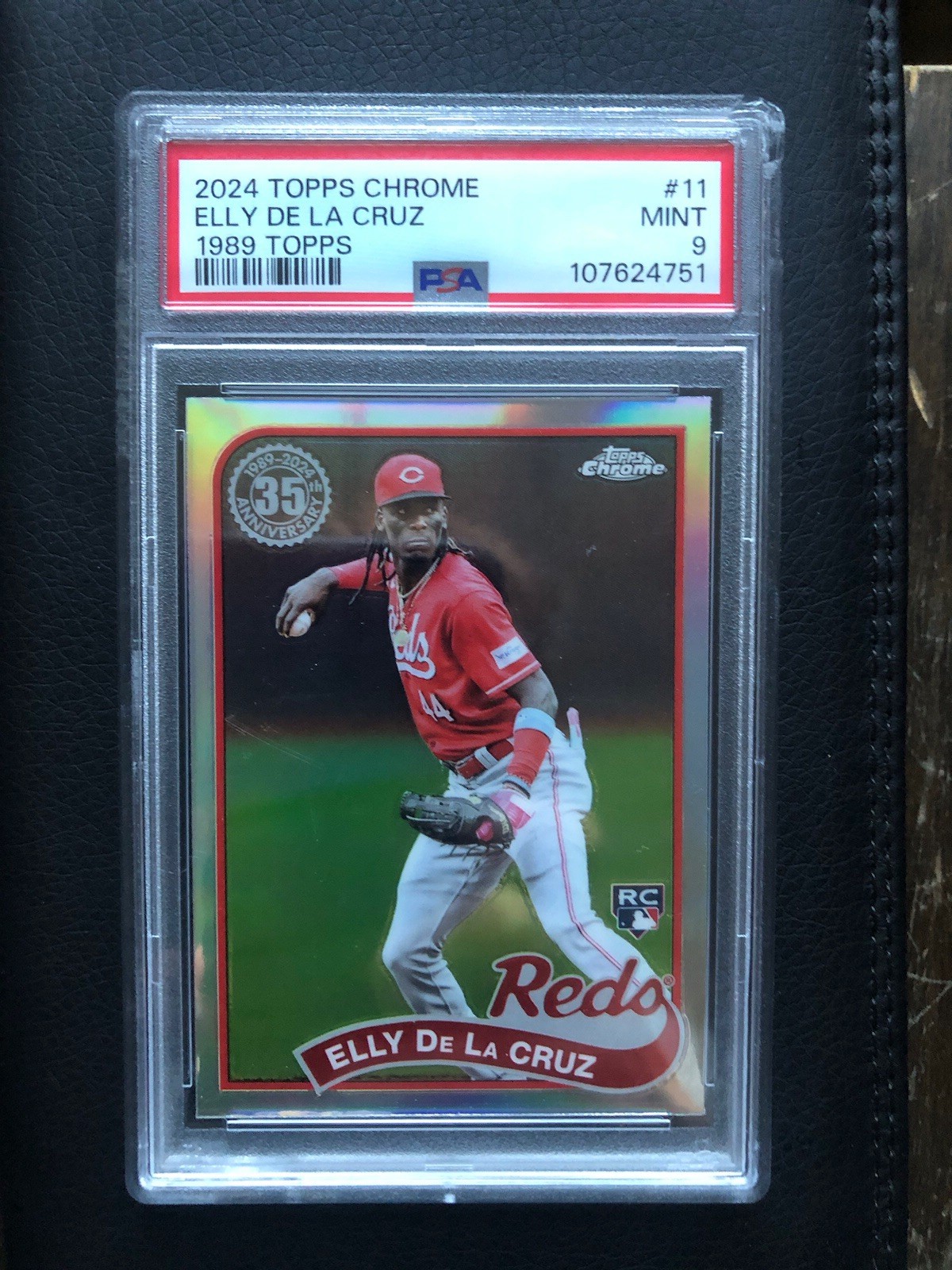 2024 Topps Chrome - 1989 Topps Baseball Elly De La Cruz #89CB-11 (RC) Psa 9