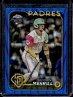 2024 Topps Chrome Update Jackson Merrill RC Blue RayWave Refractor #/150 Padres