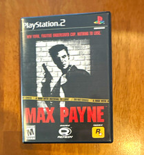Max Payne (PS2) Rockstar Games M Rated Shooter Action Adventure, Manual Included