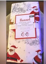 Pottery Barn Kids Crib Sheet Heritage Organic Santa African American