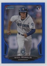 2013 Bowman Draft Chrome Blue Refractor 25/99 Nick Franklin #12 0ga9