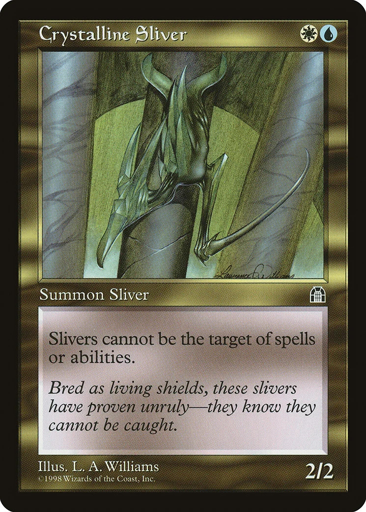 Crystalline Sliver Stronghold NM White Blue Uncommon MAGIC MTG CARD ABUGames