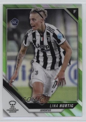 2021 Topps Chrome UEFA Women's Champions League 42/99 Lina Hurtig Rookie RC 1o2