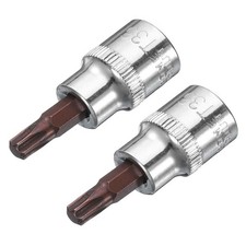 2Pcs 3/8-Inch Drive T35 Torx Bit Socket, S2 Steel