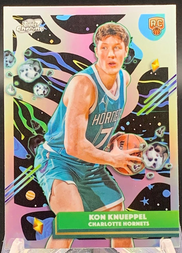 Kon Knueppel 2025-26 Topps Cosmic Chrome Refractor Rookie RC Hornets #197