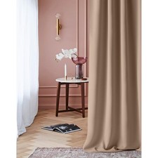 Curtain with curling ribbon Laurel 140 x 260 cm width x height blackout opaque...