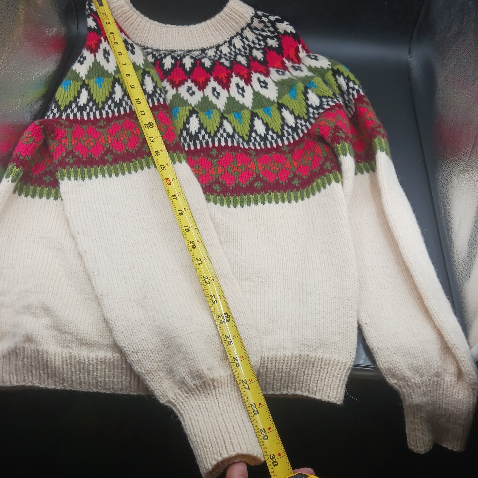 WILLIAM SCHMIDT MultiColor Patterned Sweater Sz L… - image 6