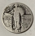 1927 Standing Liberty Quarter 25C Silver 0.9 Fineness Business Strike Ungraded