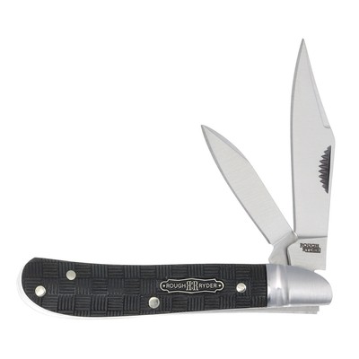 Rough Ryder Messer Black Reserve Bearhead Peanut Pakkaholz Slipjoint 