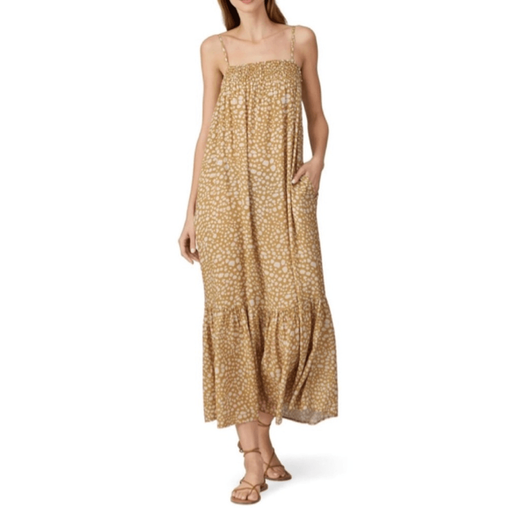 anaya maxi dress Anaya With Love Recycled Floral Blue V Neck Tiered Maxi Dress – Maya Deluxe