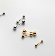 Tiny Balls Sterling Silver Helix Tragus Cartilage Piercing Stud Earrings A1916