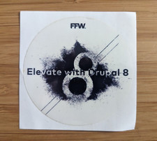 FFW Elevate with Drupal 8 sticker decal global digital platform agency tech UX