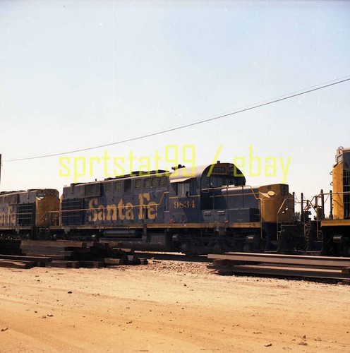 ATSF Santa Fe RSD15 #9834 @ San Bernardino CA - Color Railroad Negative ...
