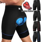 Pantalones Cortos de Ciclismo para Hombre, Shorts Ciclismo Hombre 3D Padded Soft
