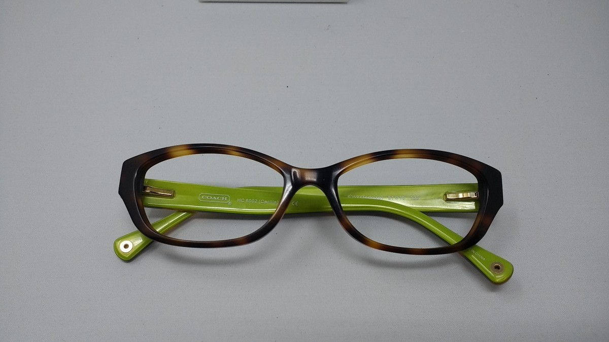 Coach Eyeglass Cecilia HC6002 TORTOISE 51-16-135 FLEX HINGES B126
