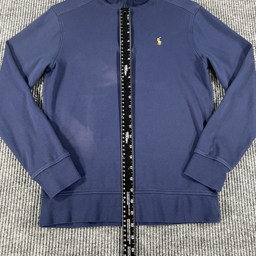 Polo Ralph Lauren Boys Sweatshirt Large 14-16 Blue Long Sleeve 1/4 Flesh Pony - Picture 11 of 16