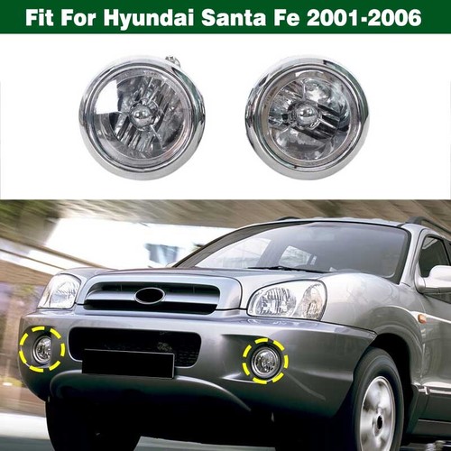 2PCS Front Bumper Fog Light Driving Lamp Bulb For Hyundai Santa Fe 2001-2006 - Bild 10 von 11