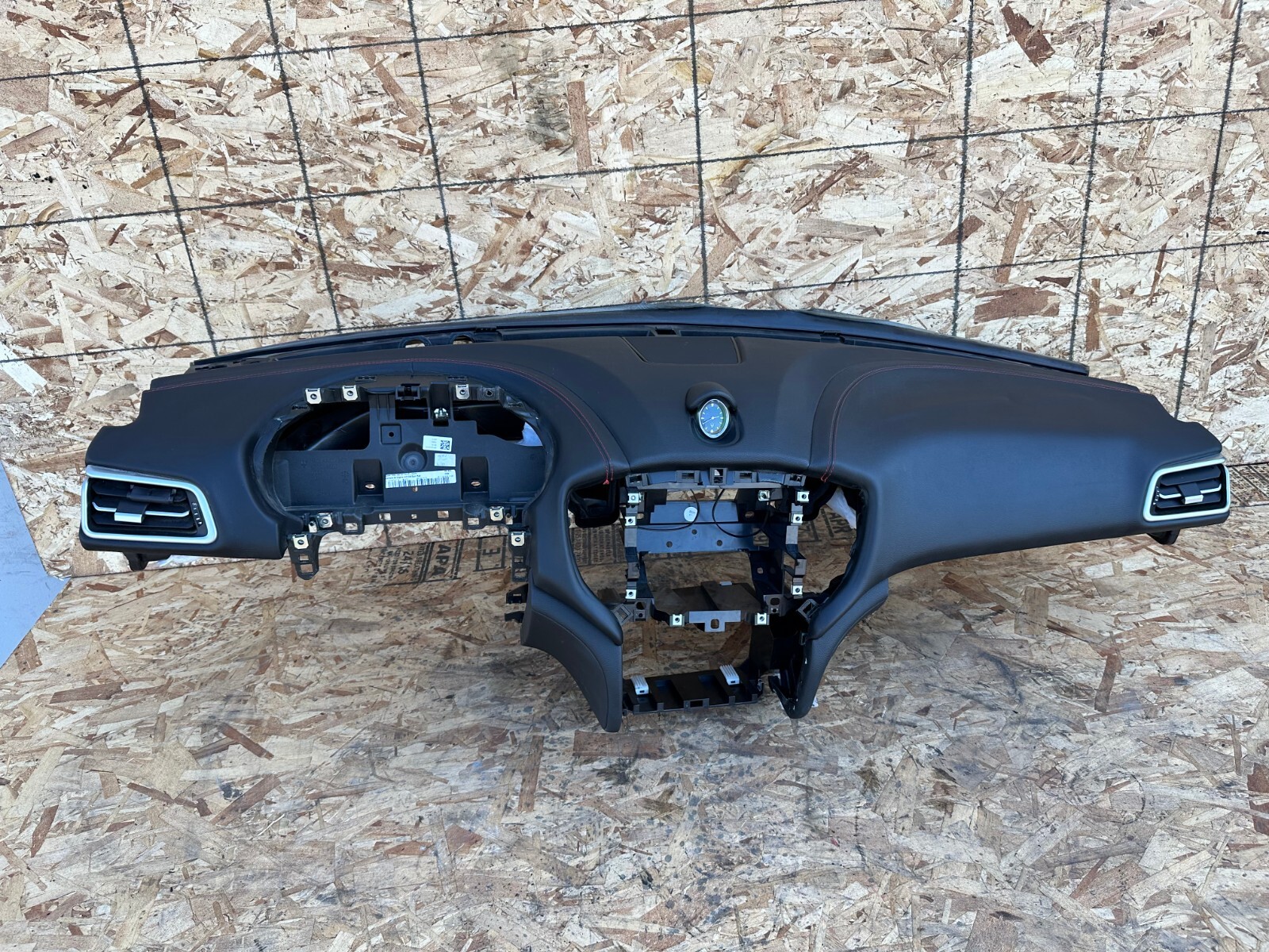 DASHBOARD DASH PANEL ASSEMBLY BLACK W/RED STITCHING 74K 14-17 MASERATI GHIBLI Q4