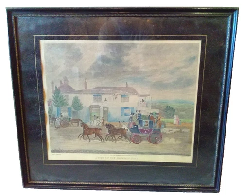 James Pollard - Charles Hunt - London, A View on the Highgate Road Print 1830