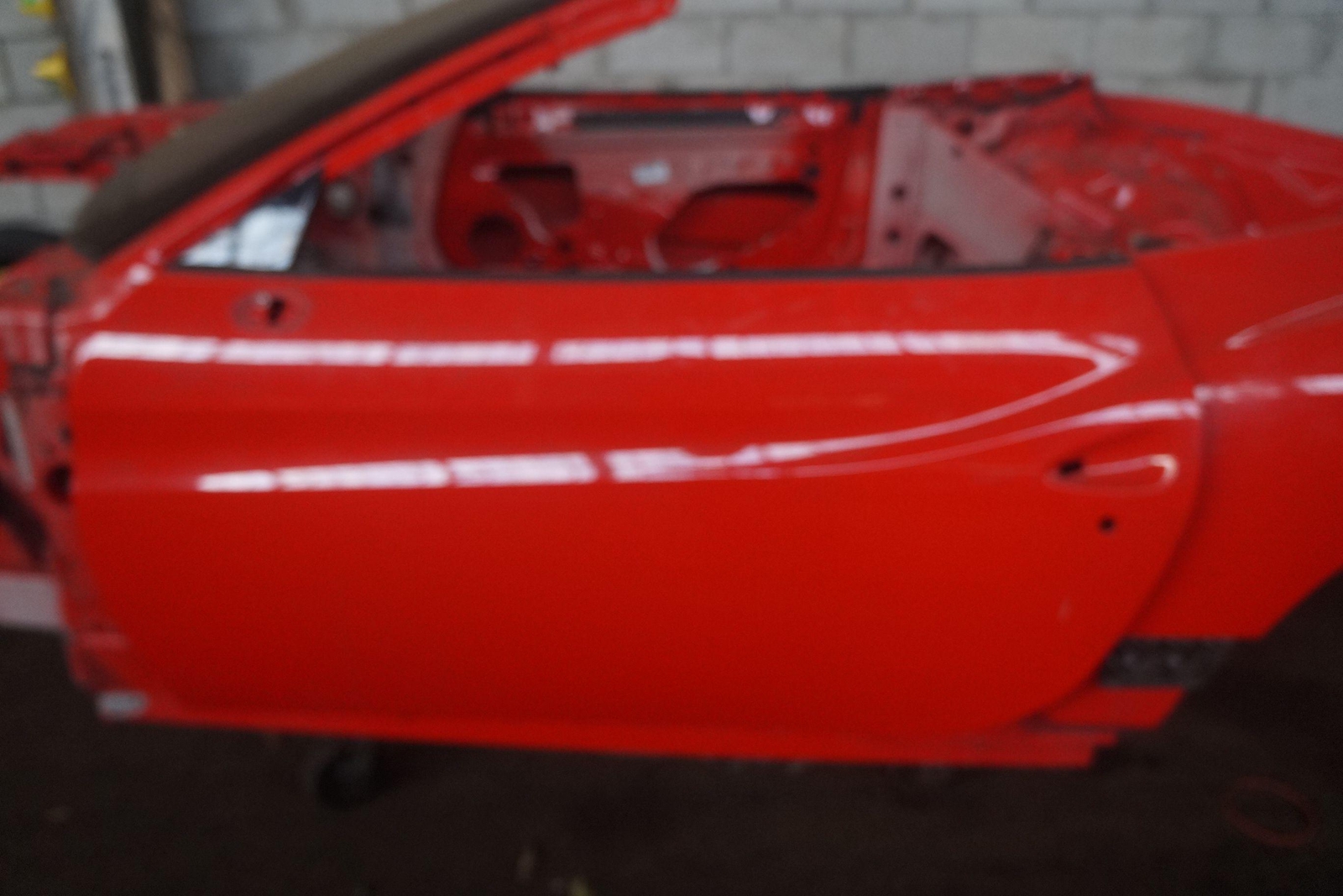Front Left Driver Door Shell Red (323) OEM Ferrari California 2010 LH *Scratch