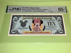 PMG Graded $10 1991 Disney Dollar Block D-A Minnie Gem UNC 65EPQ — photo 7