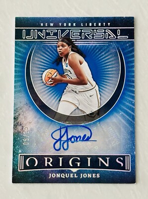 JONQUEL JONES BLUE /25 AUTO 2023 PANINI ORIGINS WNBA UNIVERSAL 