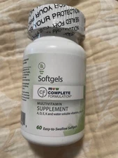 Soft gel Multivitamin supplement a,d,e,k and water-soluble vitamins, plus Zn