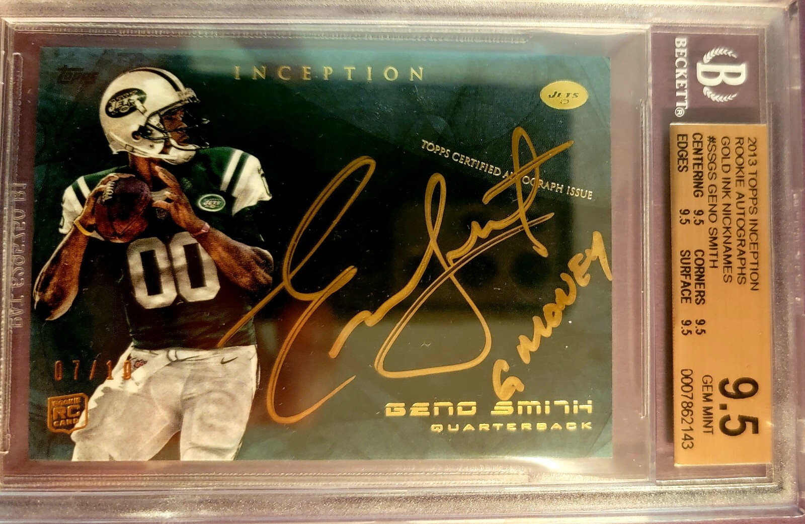 Geno Smith Topps Inception Elements Autographs #GS Base